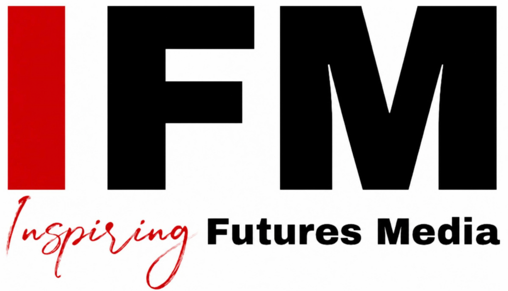 Inspiring Futures Media logo with “IFM” in capital letters—the I in red and F and M in black—above the full name.
