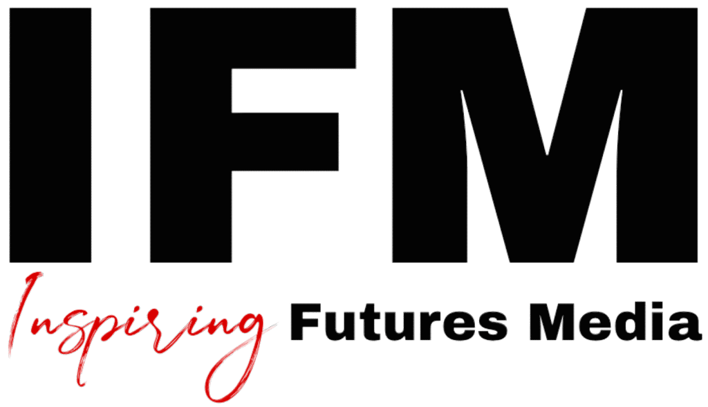 Inspiring Futures Media logo with the word ‘Inspiring’ in red and the rest in black